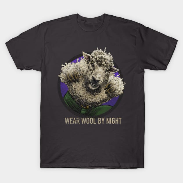 Wear-Wool By Night - distressed T-Shirt by ThirteenthFloor